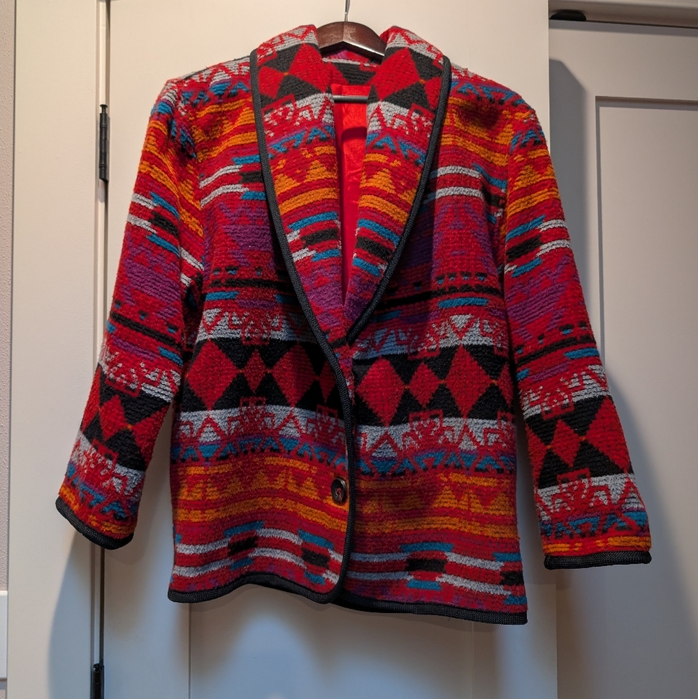 Colorful Aztec print Jacket